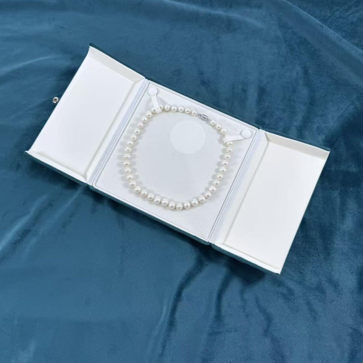 Boîte d'emballage de bijoux de mode perle de velours