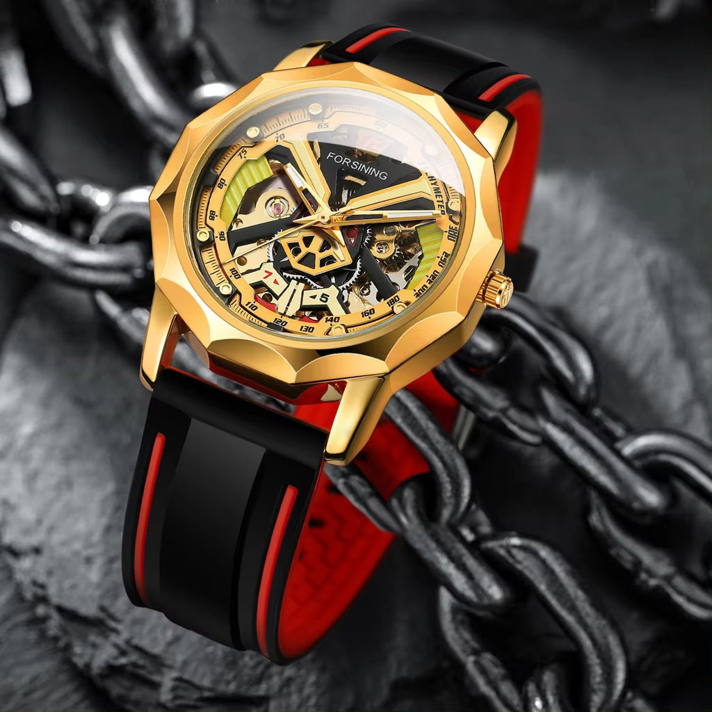Casual Hollow-out Montre mécanique manuelle étanche