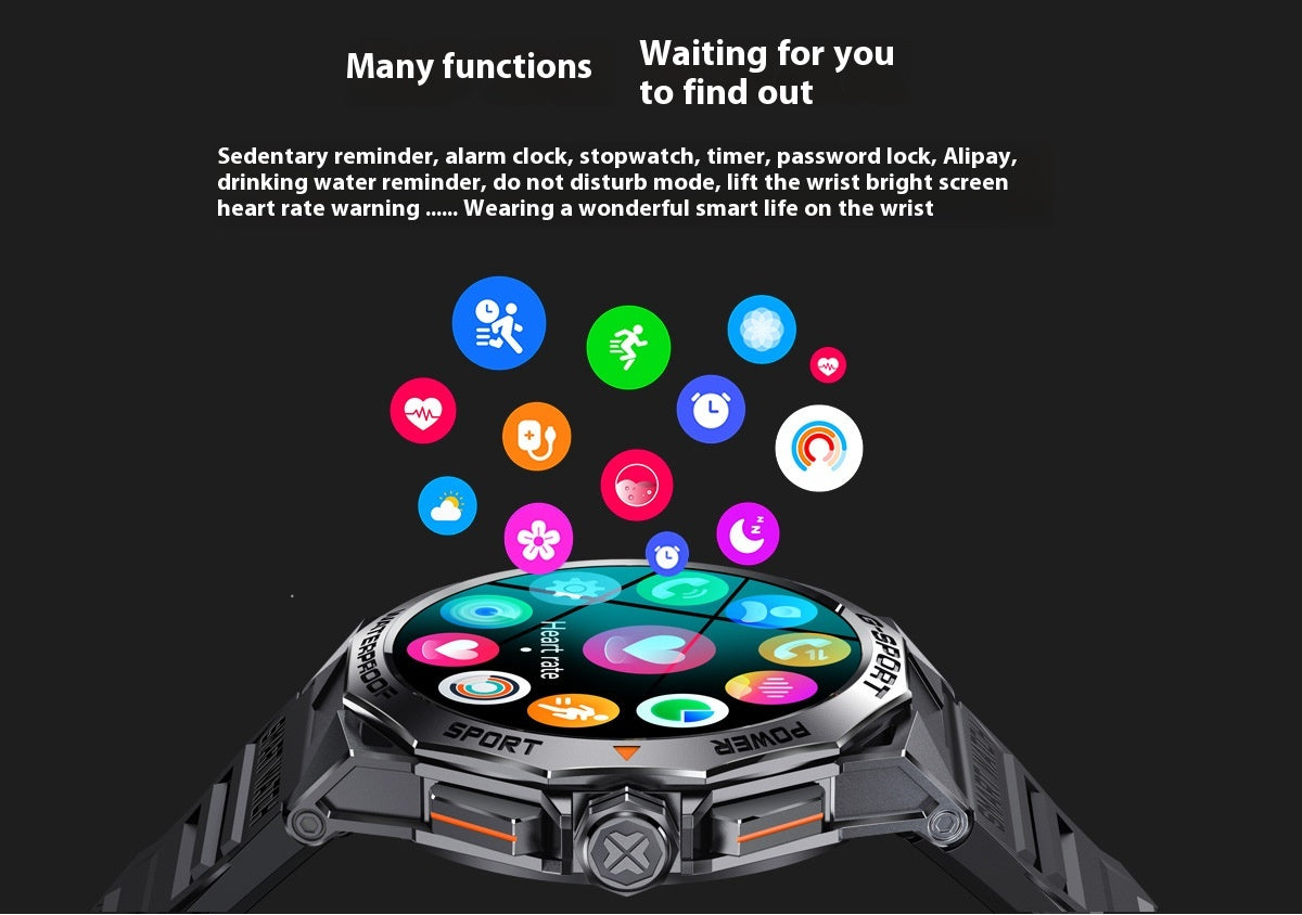 Écran Bluetooth appelant la météo Fréquence cardiaque Surveillance de l'oxygène du sang Smart Watch
