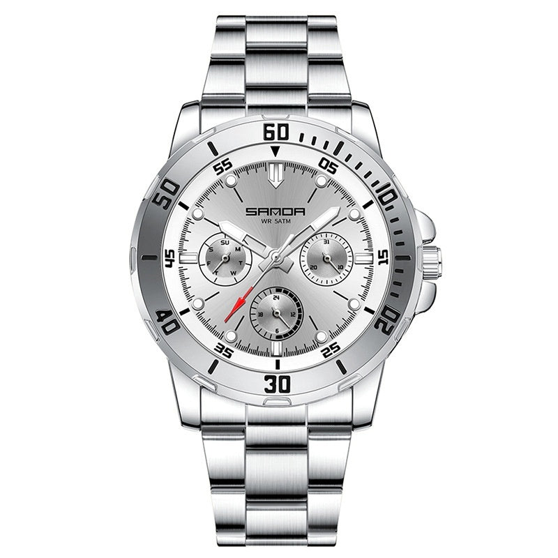 Montre Quartz imperméable multifonctionnelle pour hommes
