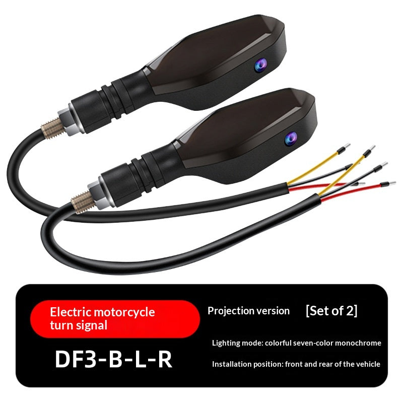 Véhicule électrique 12V Projecteur de motocycle haute luminosité cristal transparent multi-couleur LED Tai
