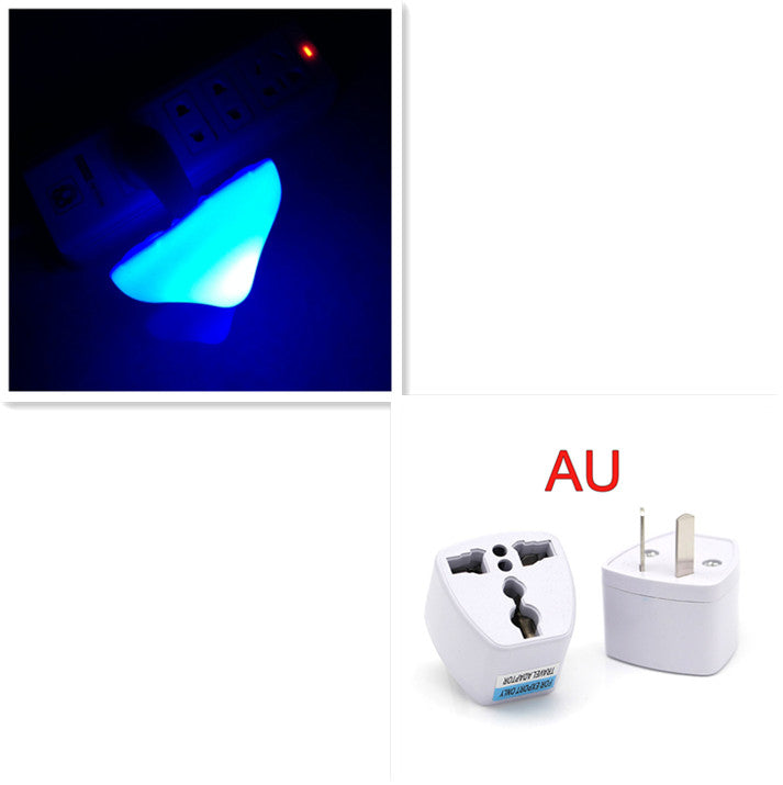 LED Night Light Mushroom Wall Socket Lampe EU US Plug Warm White Light-control Capteur Bedro