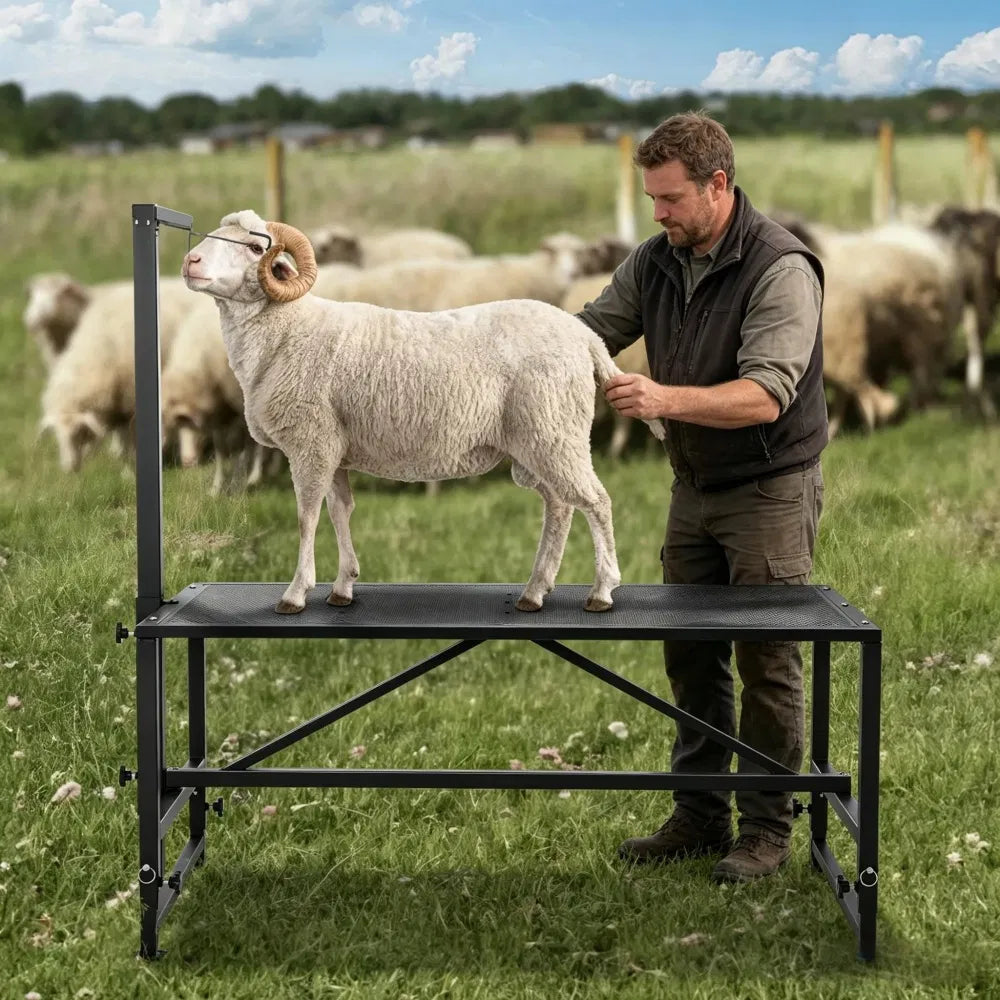 Stand pour animaux avec hauteur réglable et métal