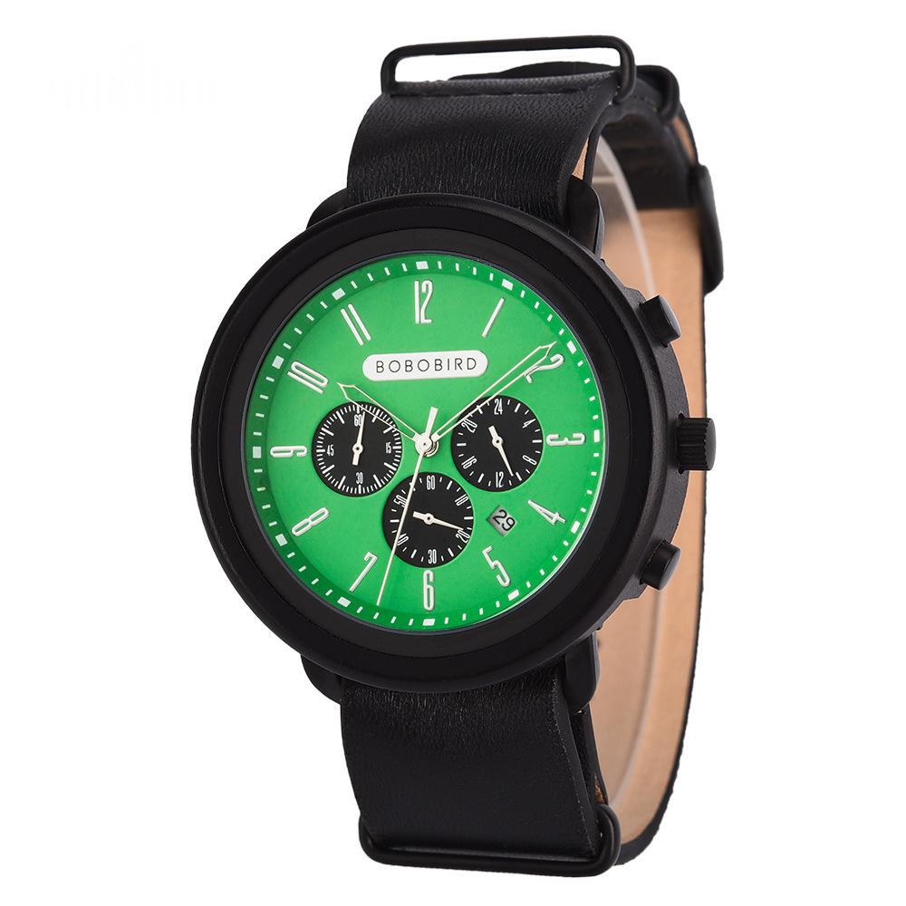 Montre Quartz en bois mode homme