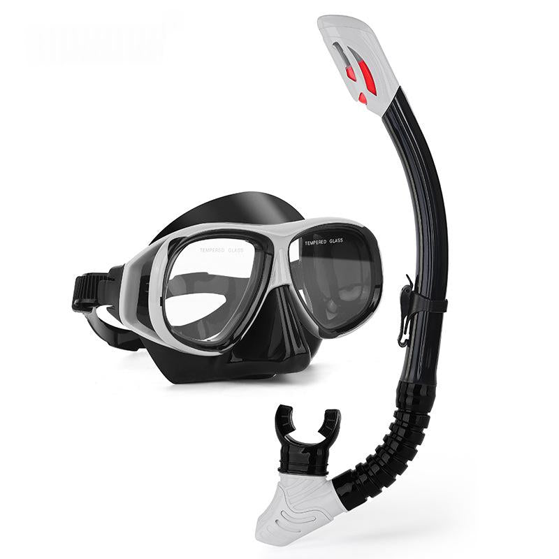 Masque de plongée et tuba sec avec option Myopia Availabl
