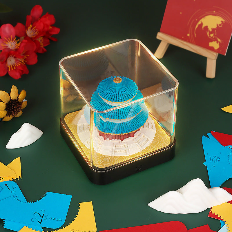 Calendrier de la Terre Lumière Panoramique 3d Créativité en trois dimensions Carving Desk Calendrier