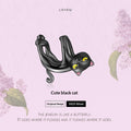 Méchant et mignon chat noir Zhu