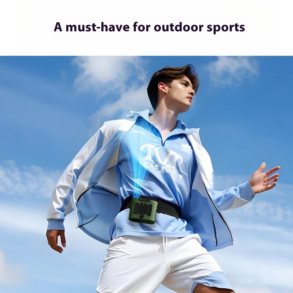 Camping en plein air haute vitesse Long Endurance Portable Waist Refroidissement Ventilateur Halter