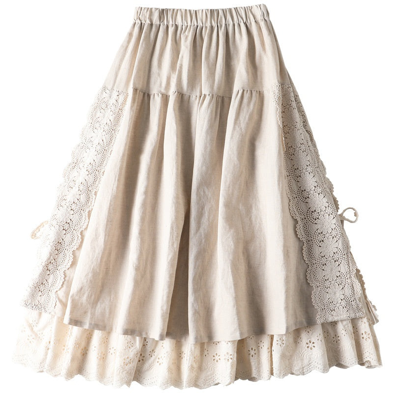 Jupe en dentelle de style japonais