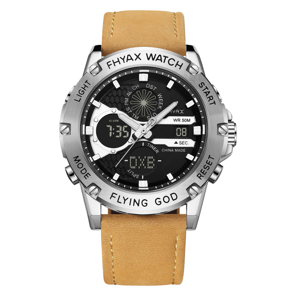 Business Casual Double affichage Lumineux Montre étanche