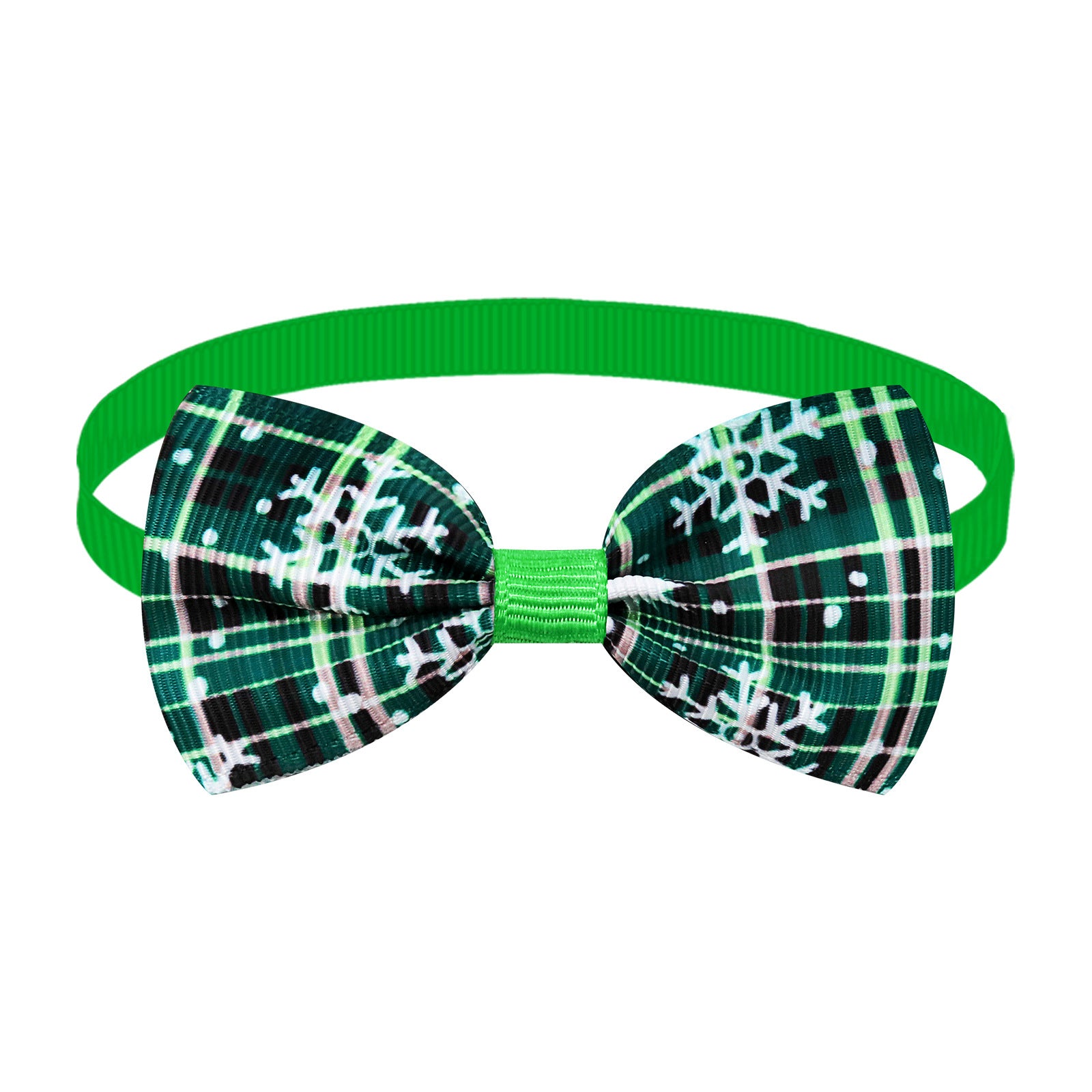 Christmas Plaid Striped Bow Tie Dog Cat Un mot Bow Tie couleurs multiples
