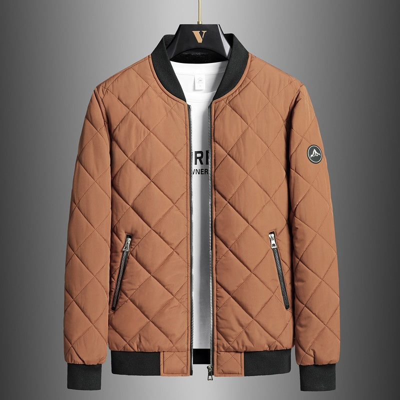 Plus Taille Hiver Down Veste de Coton Casual Homme polaire Épaisseur Stand Collier