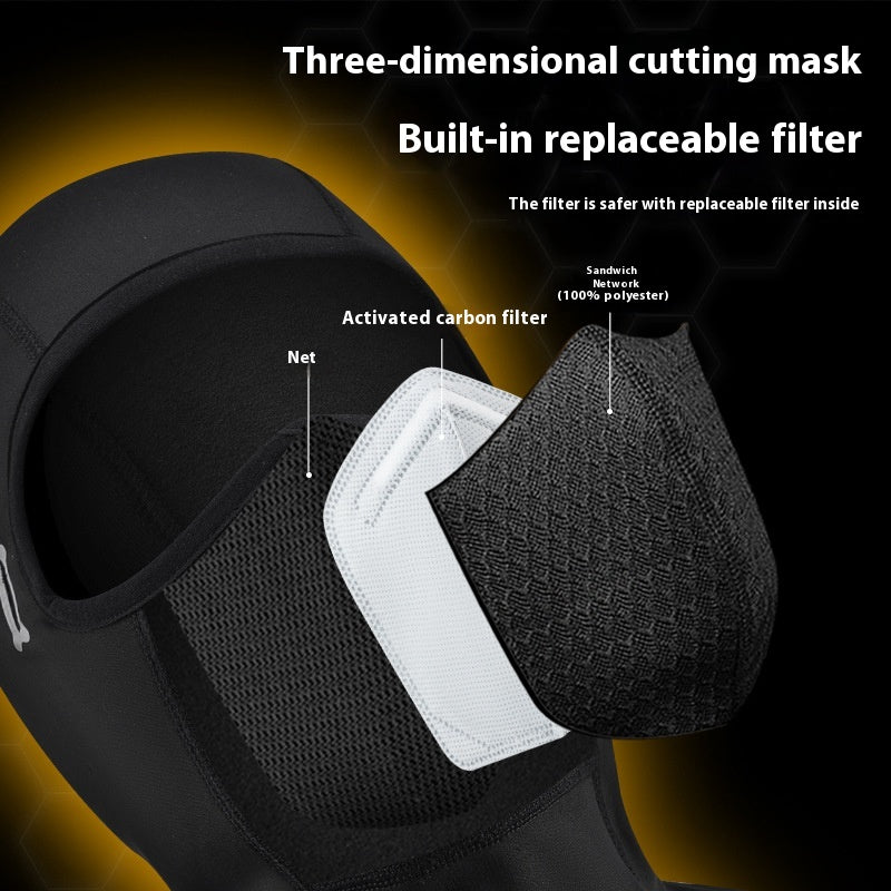 Électrique de chauffage Chapeau d'équitation moto polaire masque chaud écharpe coupe-vent hommes