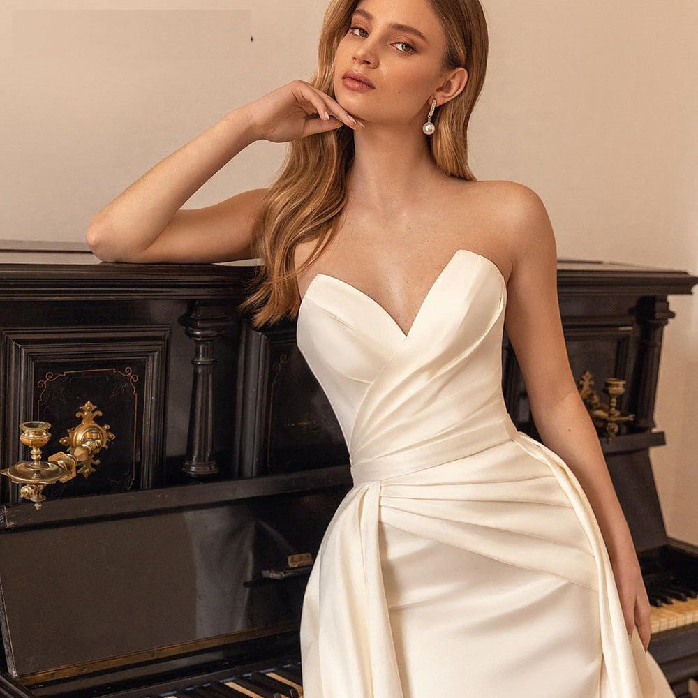 Satin gaine Sexy Backless High Waist Slimming Trailing Détachement bidirectionnel