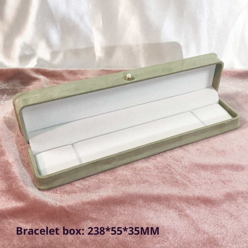 Fashion Flannel Étanche boîte à bijoux Pearl Buckle