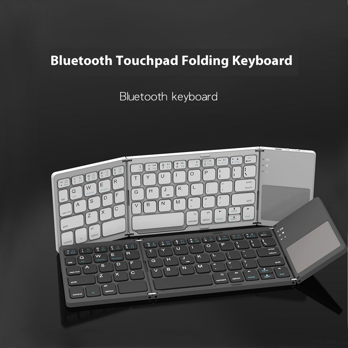 Portable Slim Triple-Key Bluetooth Mini Keyboard