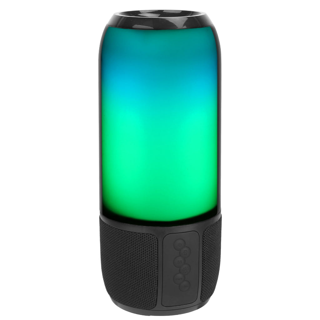 1Pc Haut-parleur portable sans fil Haut-parleur stéréo avec 6 lumières changeantes de couleur