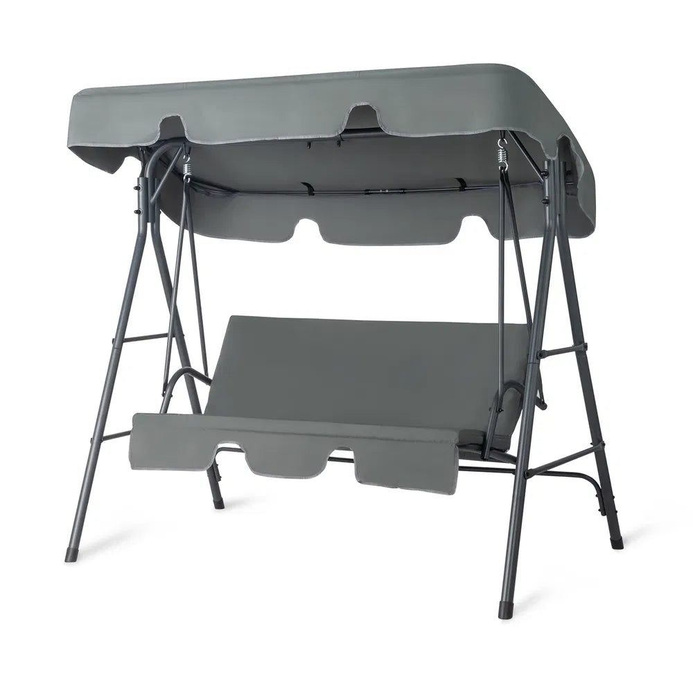 68X43X60 pouces gris foncé KD Style avec Coussin Canopy Fer Oxford Tissu 250kg Fer S