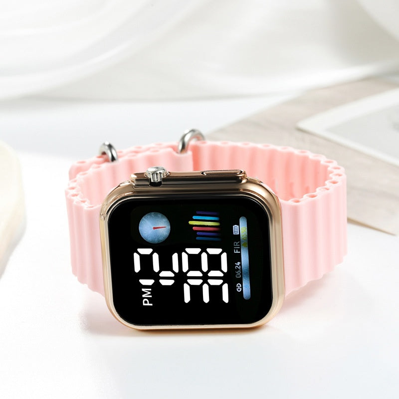 Une montre numérique élégante pour les étudiants qui suivent le temps
