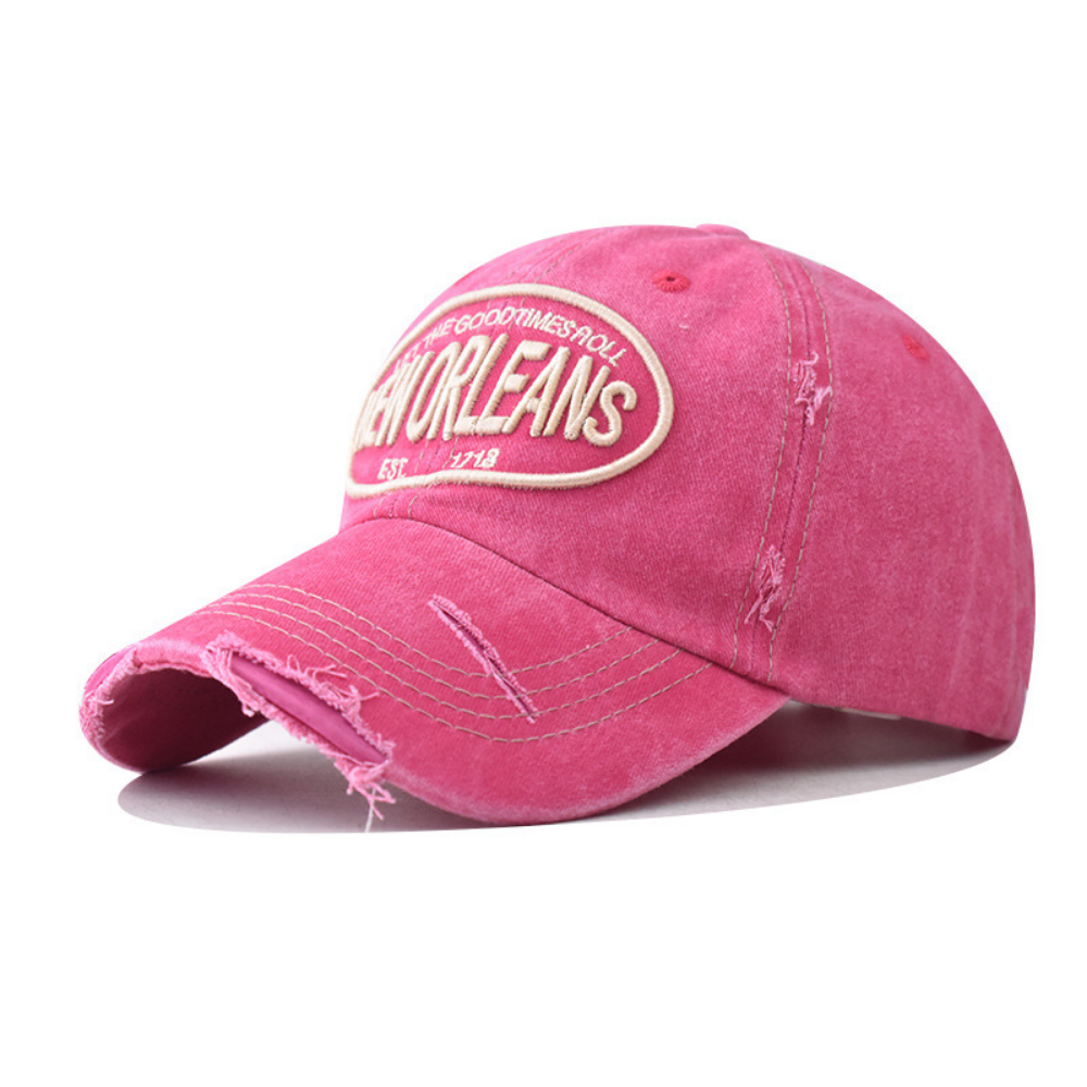 Hommes et femmes Stretchy Broded-edge Lettre Style tendance de baseball Cap Suitab