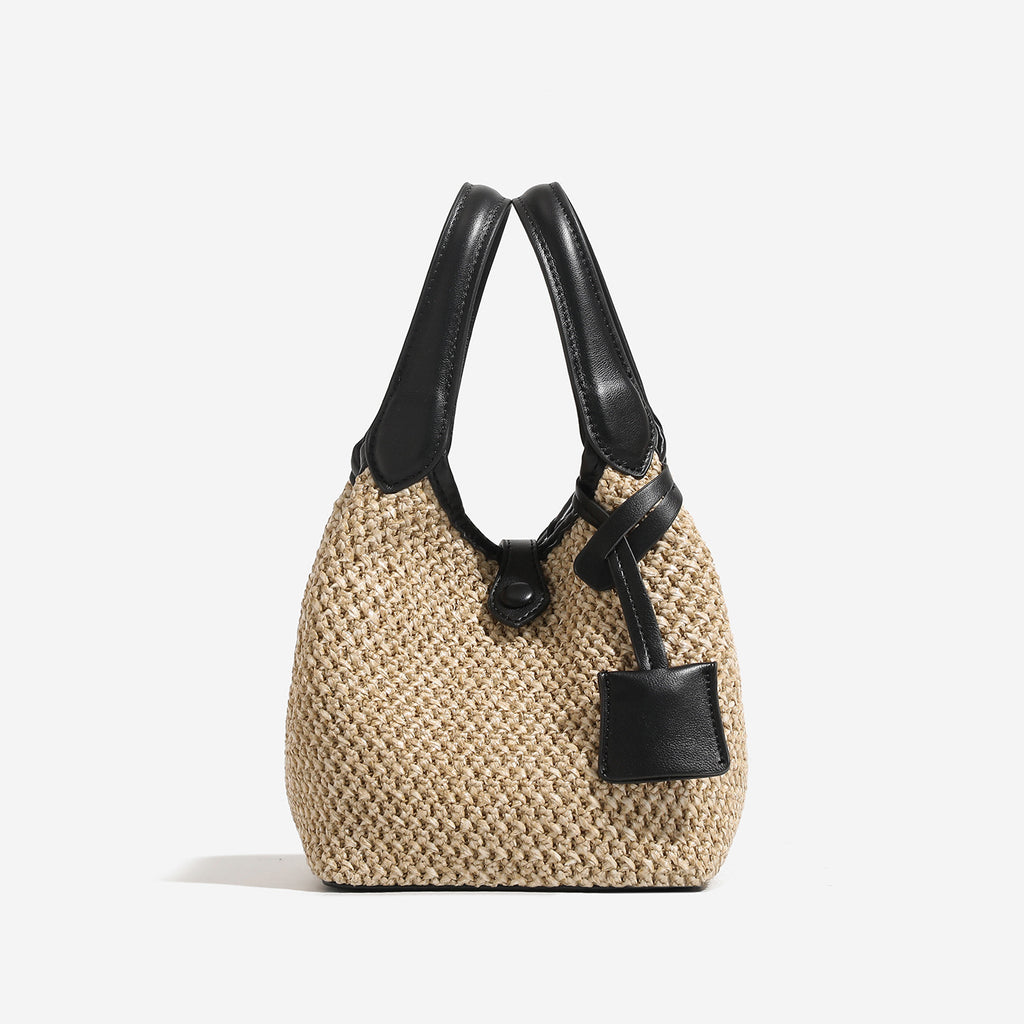 Sac à seau en paille de style coréen