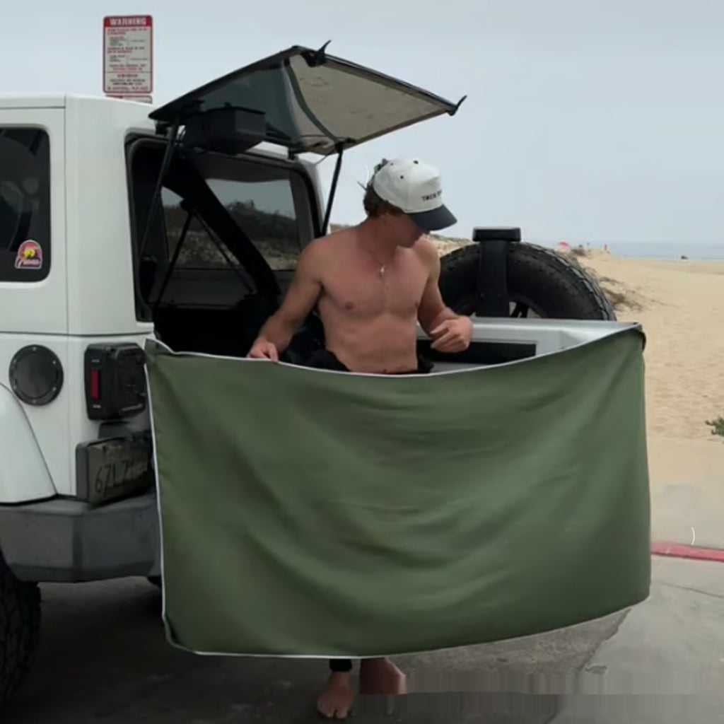 Voiture Baignoire magnétique Serviette extérieure Plage de bain