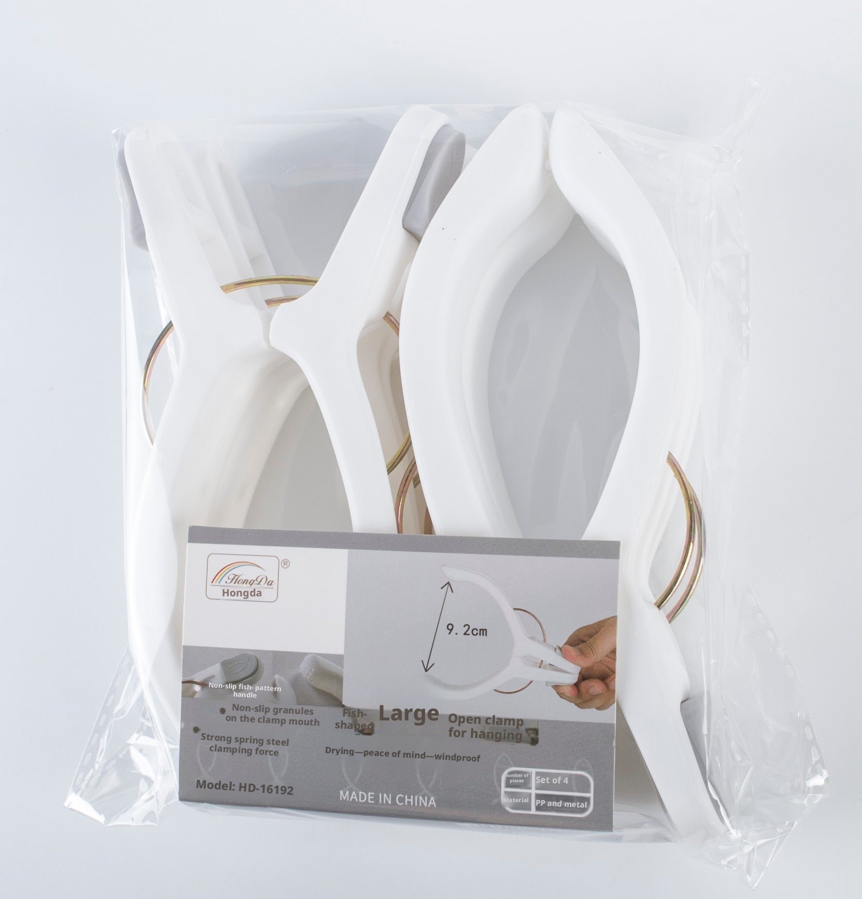 Pince d'ouverture en forme de poisson-blanc-pp-16*4,5*8cm-4 pcs-1