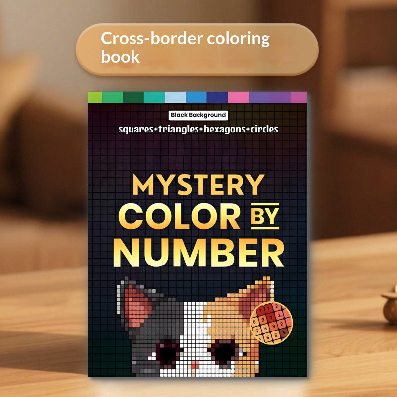 Livre de coloration numérique pour animaux à double face