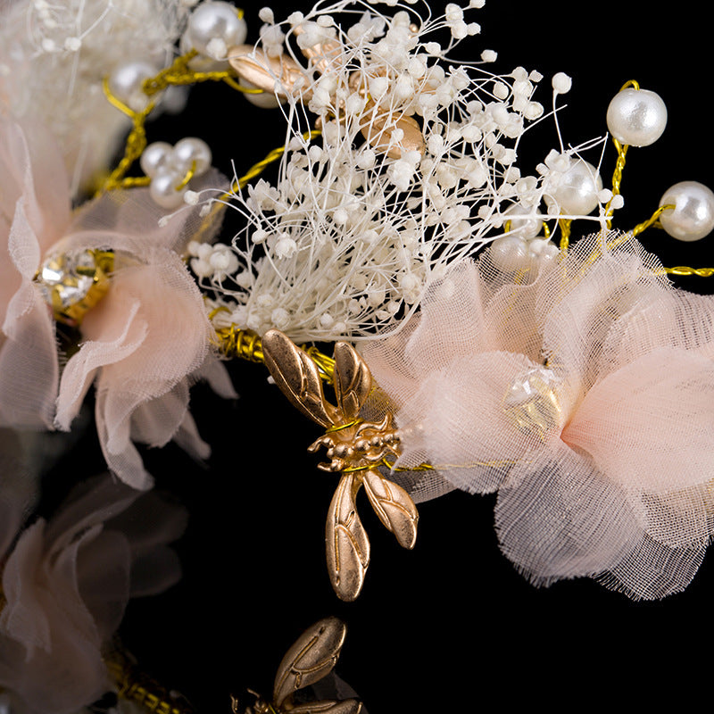 Fils de soie Gypsophila Tête de mariée