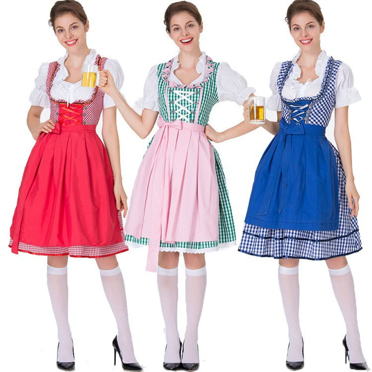 European and American German Beer Festival Vêtements Bar Waiter Maid Suit