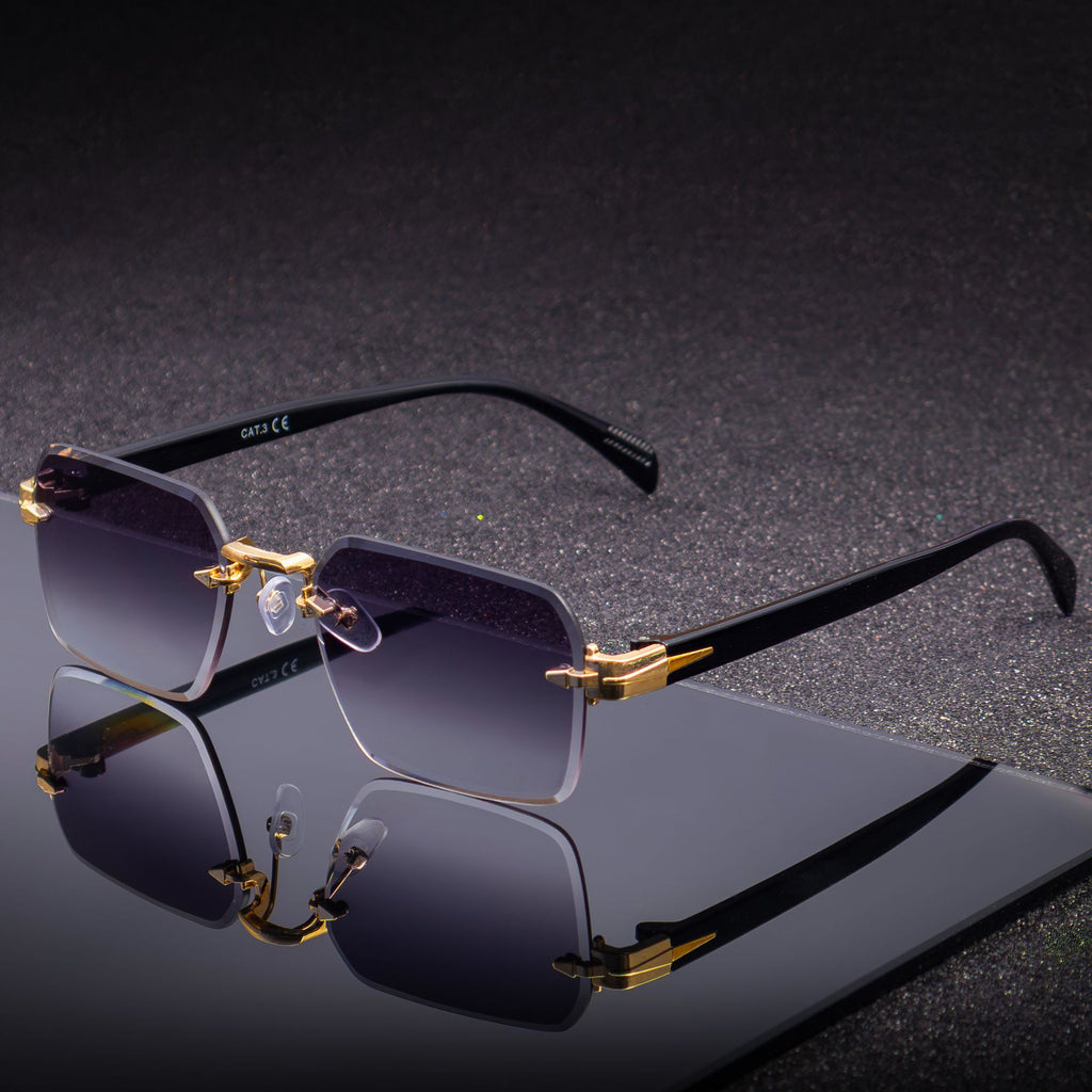 Lunettes de soleil homme sans cadre