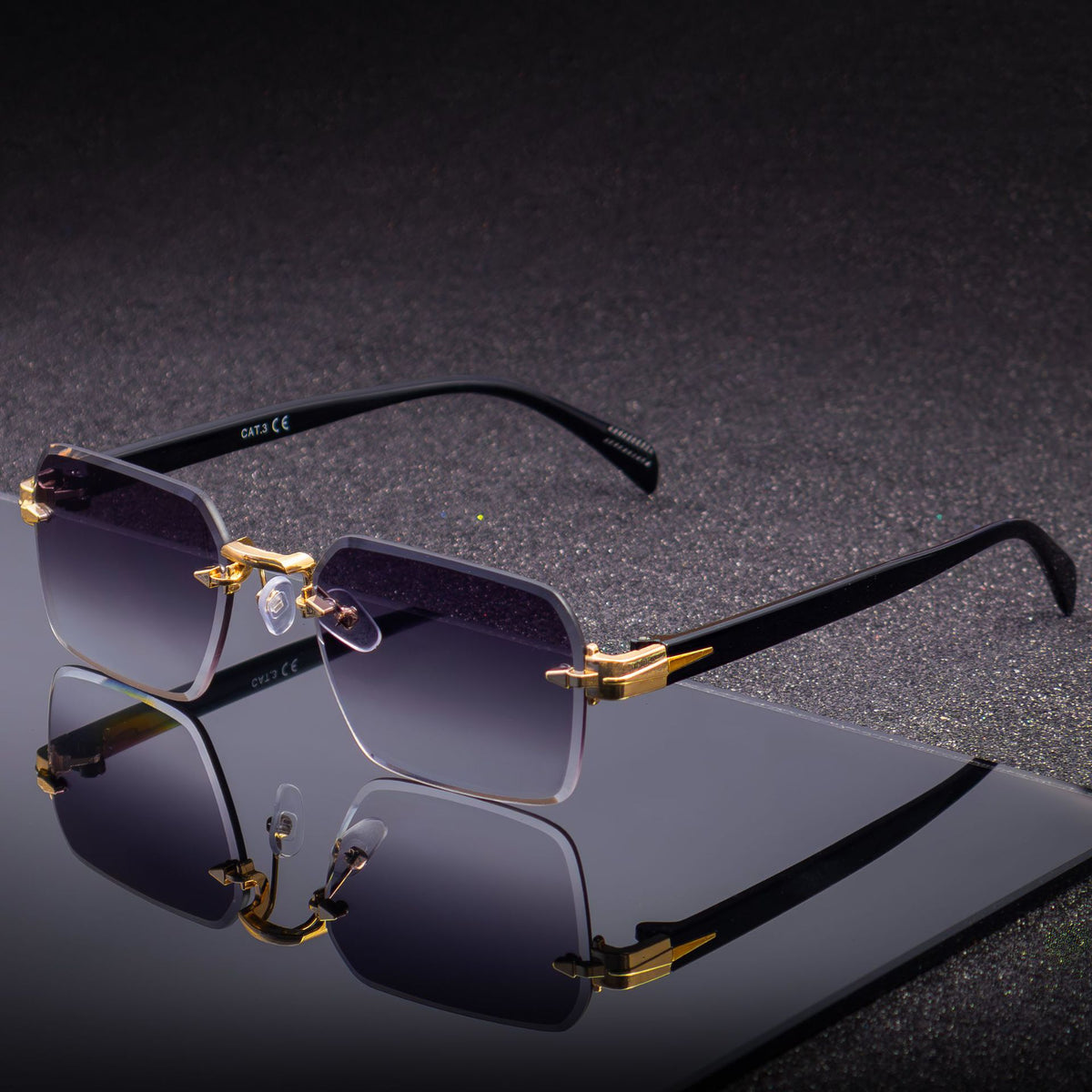 Lunettes de soleil homme sans cadre
