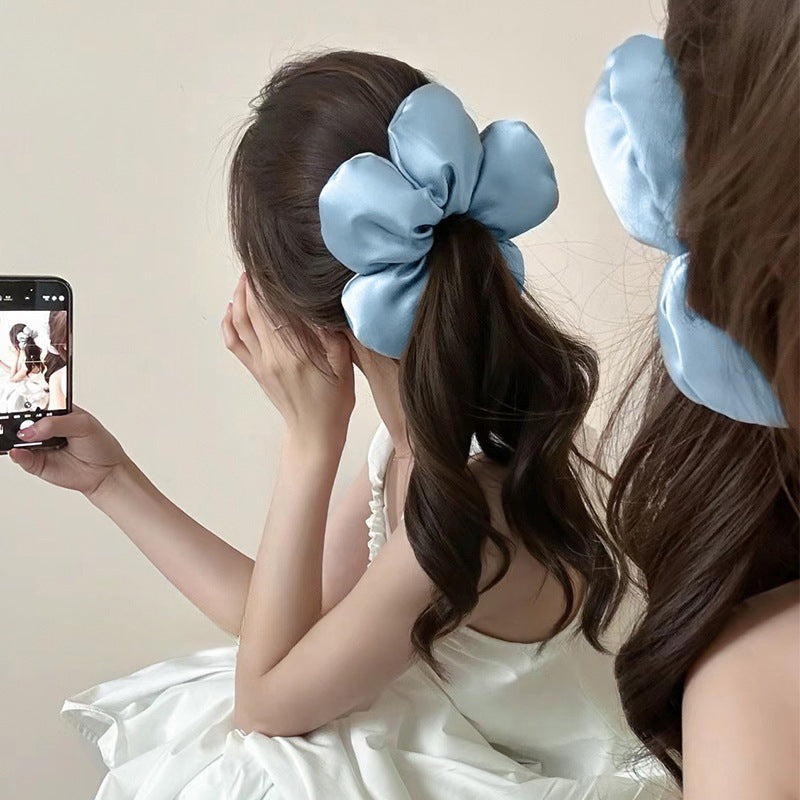 Oreiller fleur d'éponge Satin Grand bandeau intestinal