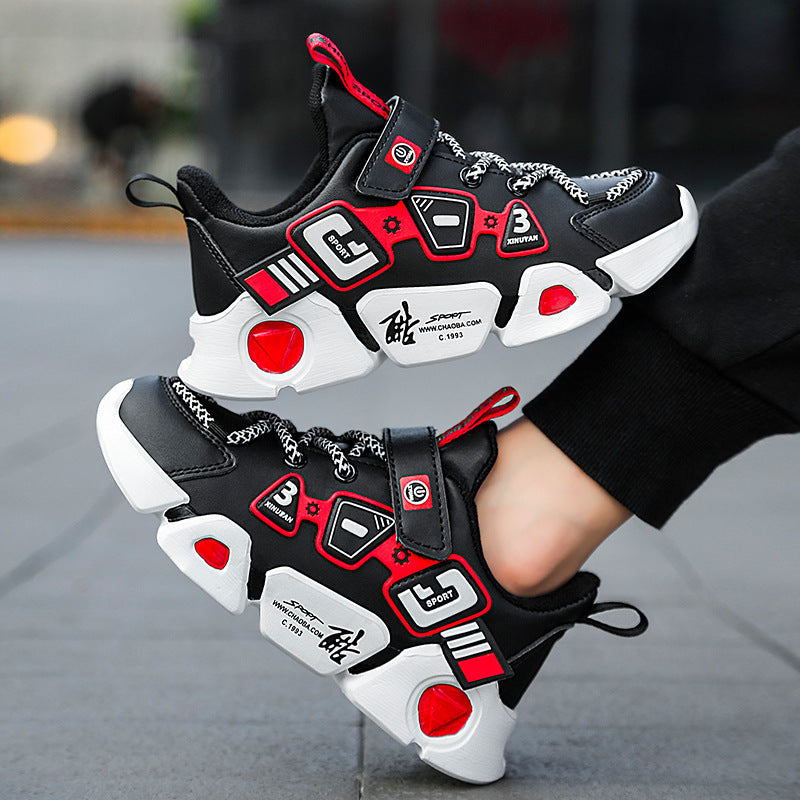 Mesh Fly Woven Velcro Respirant Sneakers