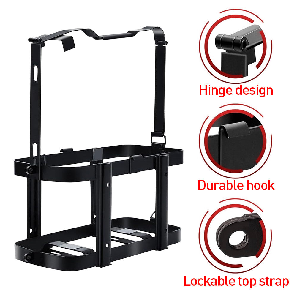 10L 20L UNIVERSAL LOCKABLE JERRY PEUT TITULAIRE DE LA BASSE FUEL TANKET MOUNT RACK BRACKET