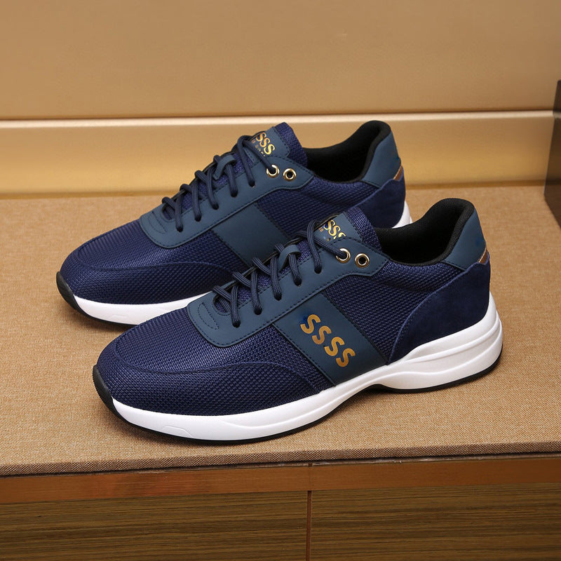 Sneakers en cuir de mode en plein air pour hommes