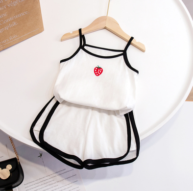 Filles' Home Service Suspendu d'été Pyjamas mince style Western-style Vest Respiration
