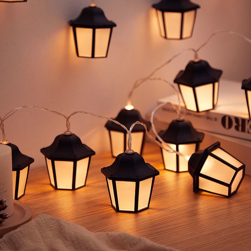 Chaîne d'éclairage LED Solar Retro Lamp Garden Décoration