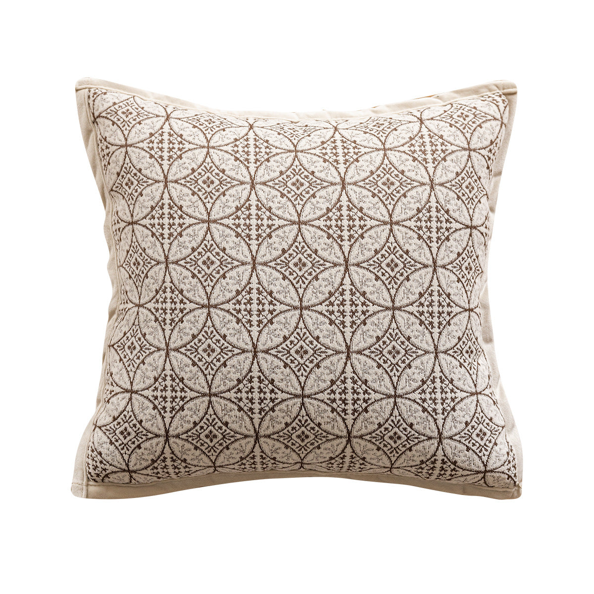 Revêtement de coussin de canapé sophisticé retro à style crémeux