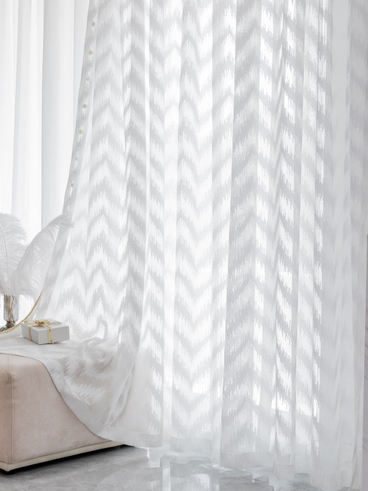 Chambre Rideau de couleur pure simple