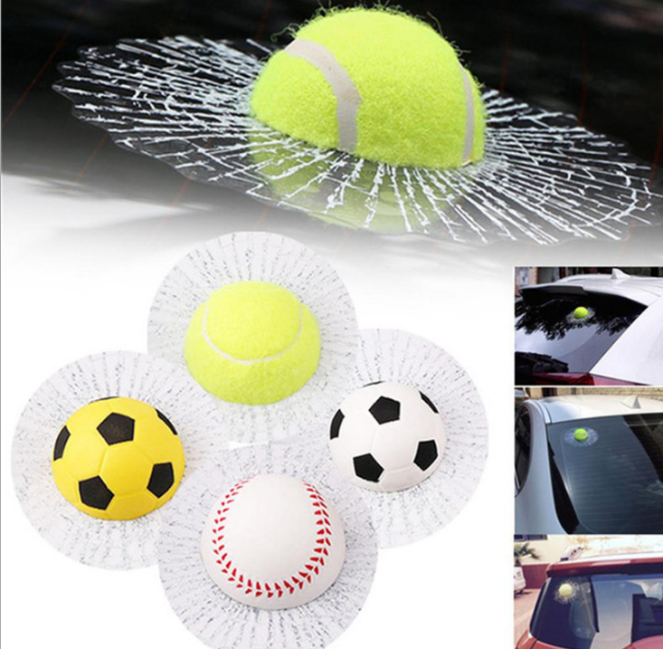 3D stéréo football basketball tennis baseball tennis fou voiture verre véhicule automobile Supplie