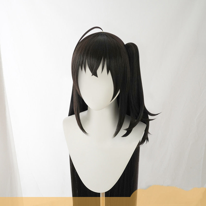 Robe cosplay perruque faux cheveux