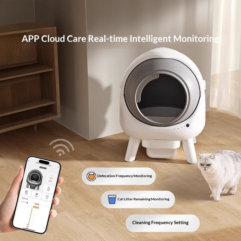 Boîte à litière intelligente entièrement fermée
