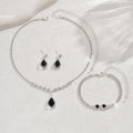 Explosions d'approvisionnement d'usine Bracelet boucles d'oreilles en cristal Zircon Bracelet en trois pièces de Sui