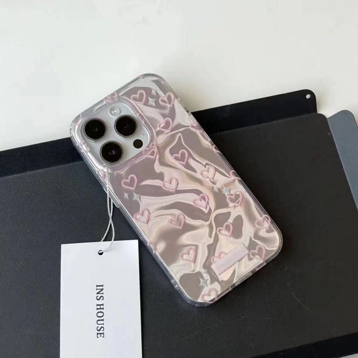 Eau Ripple amour téléphone cas grand trou