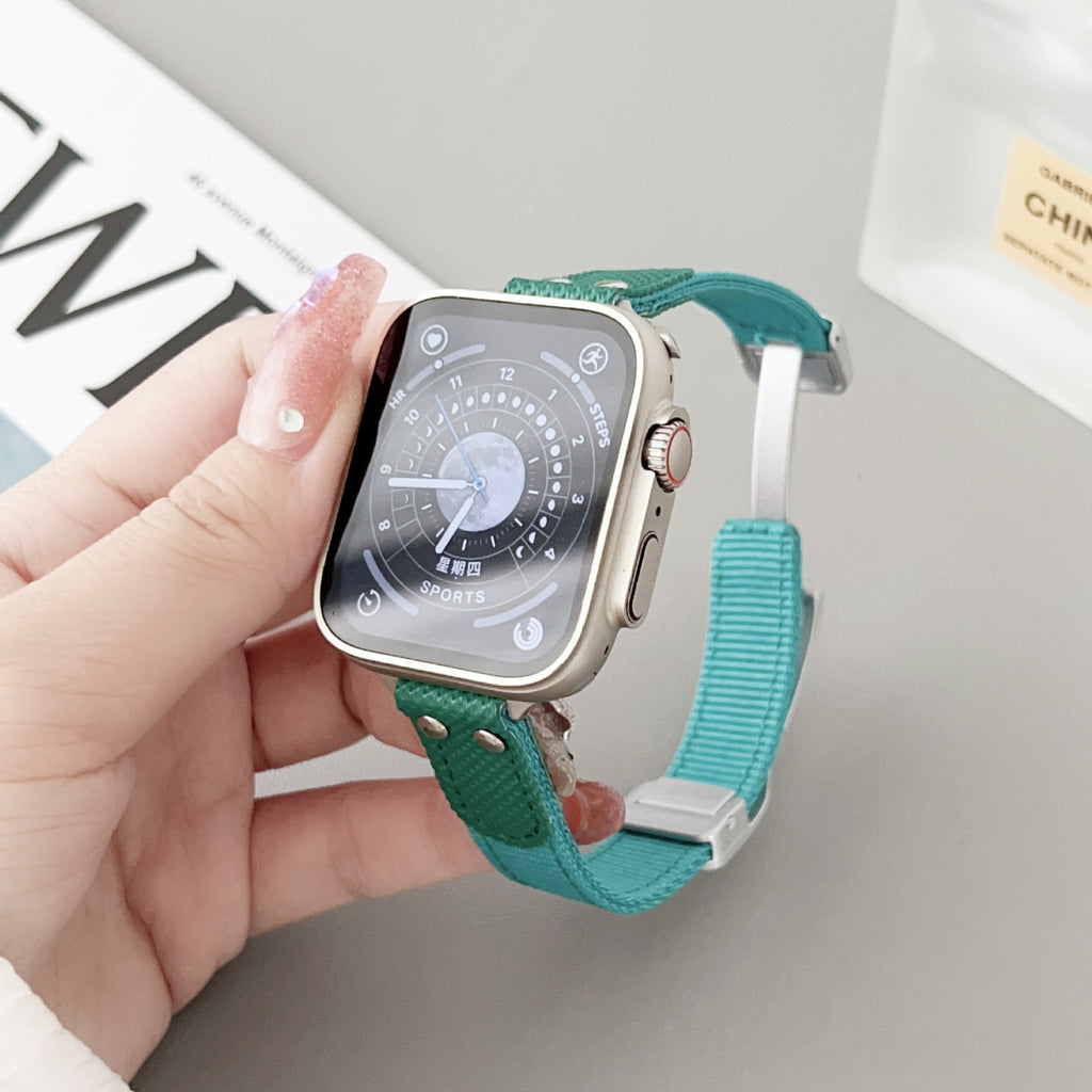 Bracelet de montre en nylon tricoté respirant Applewatch8 Bracelet de montre S7654 Generation Se