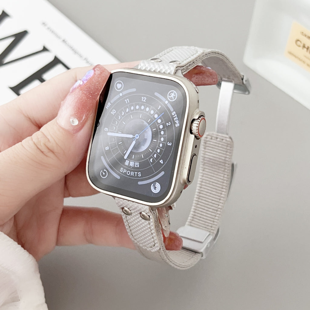 Bracelet de montre en nylon tricoté respirant Applewatch8 Bracelet de montre S7654 Generation Se