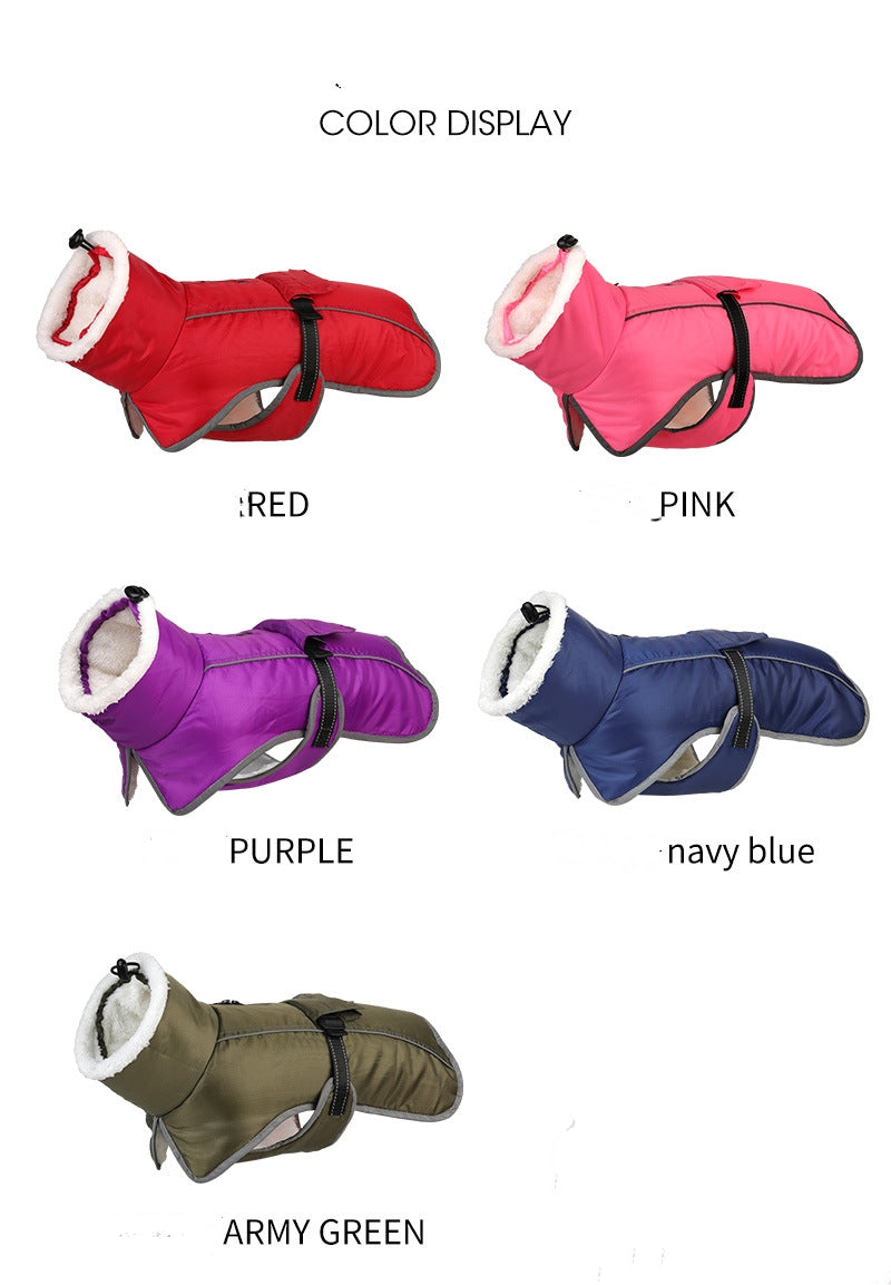 Animaux de compagnie Coton rembourré Coat Hiver Grand chien Golden Retriever Jarre Aero Bull Corgi Puppy Cloth