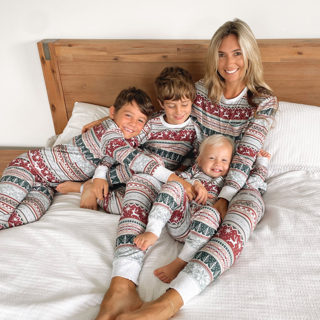 Famille Noël Matching Pyjama Set Noël Adulte Enfants Mère et fille Père Fils Sommeil