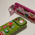 Boîtier de téléphone pendentif de poupée Stéréo de Noël en plastique